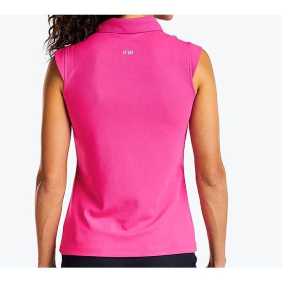 NiVO Womens Magenta Sleeveless Sports Sun Protection Polo Small - Picture 5 of 12